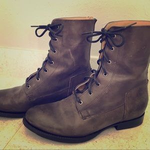 Frye Antique Brown Lace Up Bootie